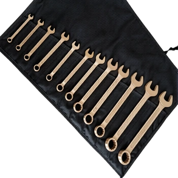 Набор ключей комбинированных искробезопасных СПЕЦГАЗ 8-27 мм, 9 предм., AlCu